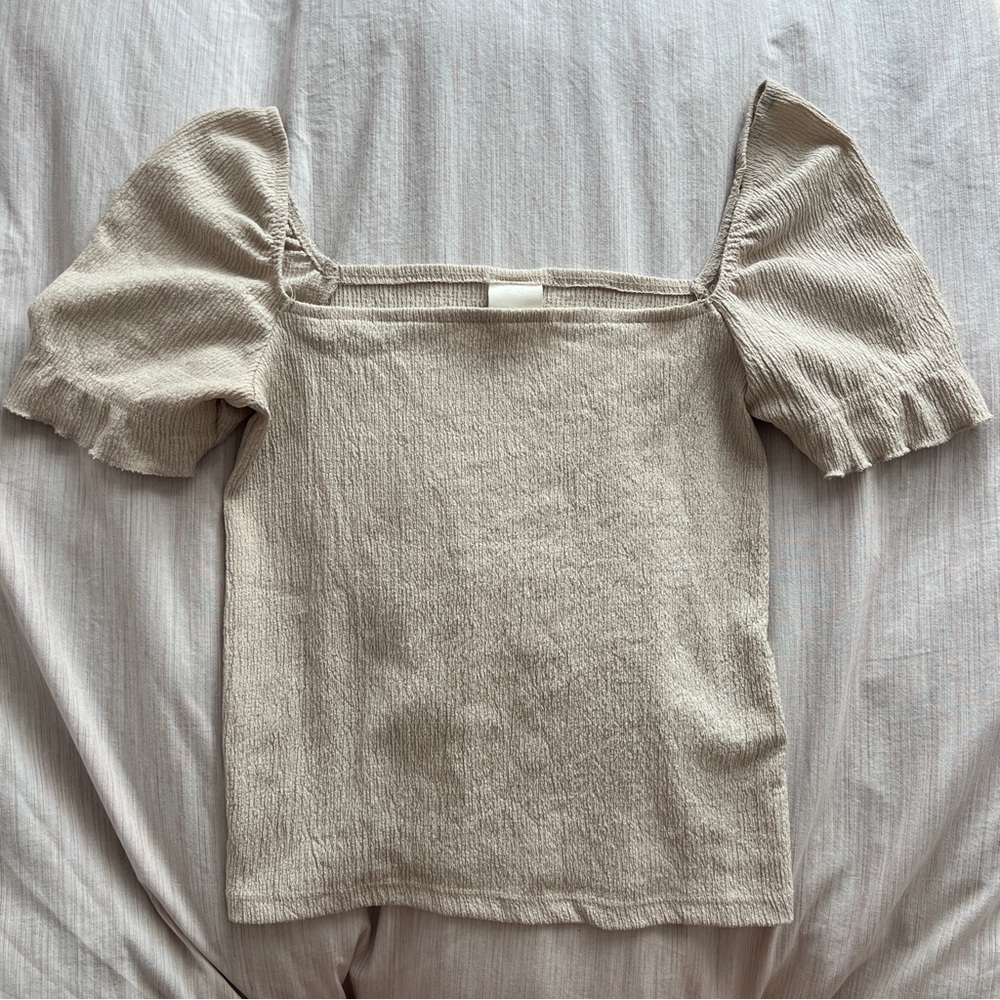 H&M Tan Cropped Top